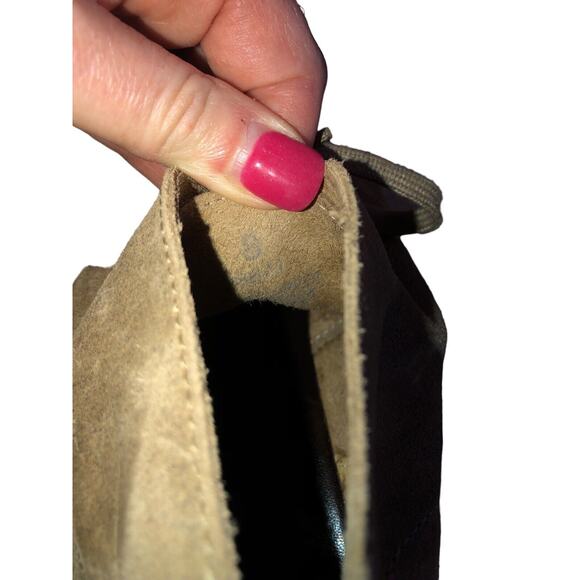 J. Crew‎ Suede Wedge Chukka Desert Ankle BOOTIES Boots - Size 8 - Tan Lace Up - Picture 12 of 12